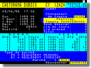 Les march�s en direct