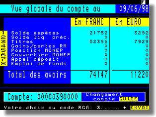 Les march�s en direct