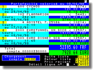 Les march�s en direct